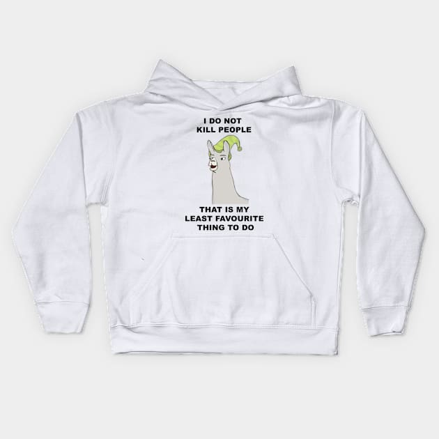 I do not kill people Kids Hoodie by AzMcAarow